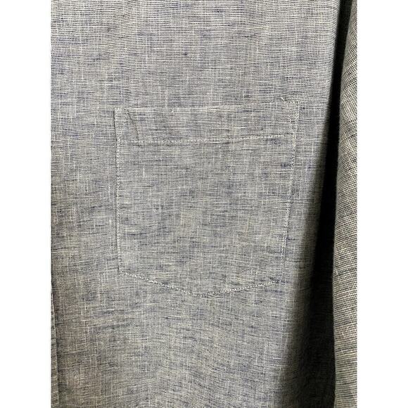 J. Crew Cotton/Linen Blend Button Down Shirt - Size L (EUC) - Picture 3 of 8